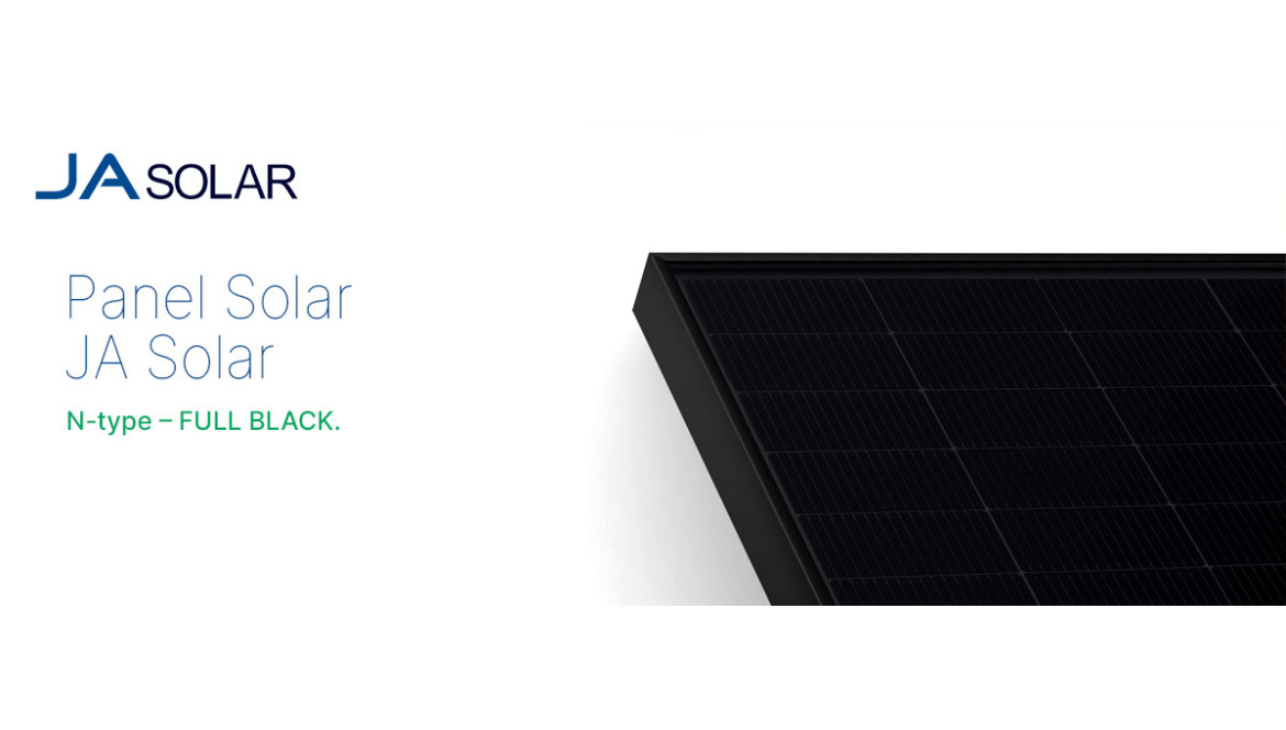 JA Solar | Descubre el panel solar N-type – FULL BLACK. 